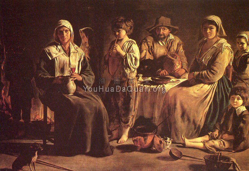 Peasant Family in an Interior - 勒南兄弟